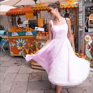 Chicwish Bowknot Strap Dress in Pink Gingham